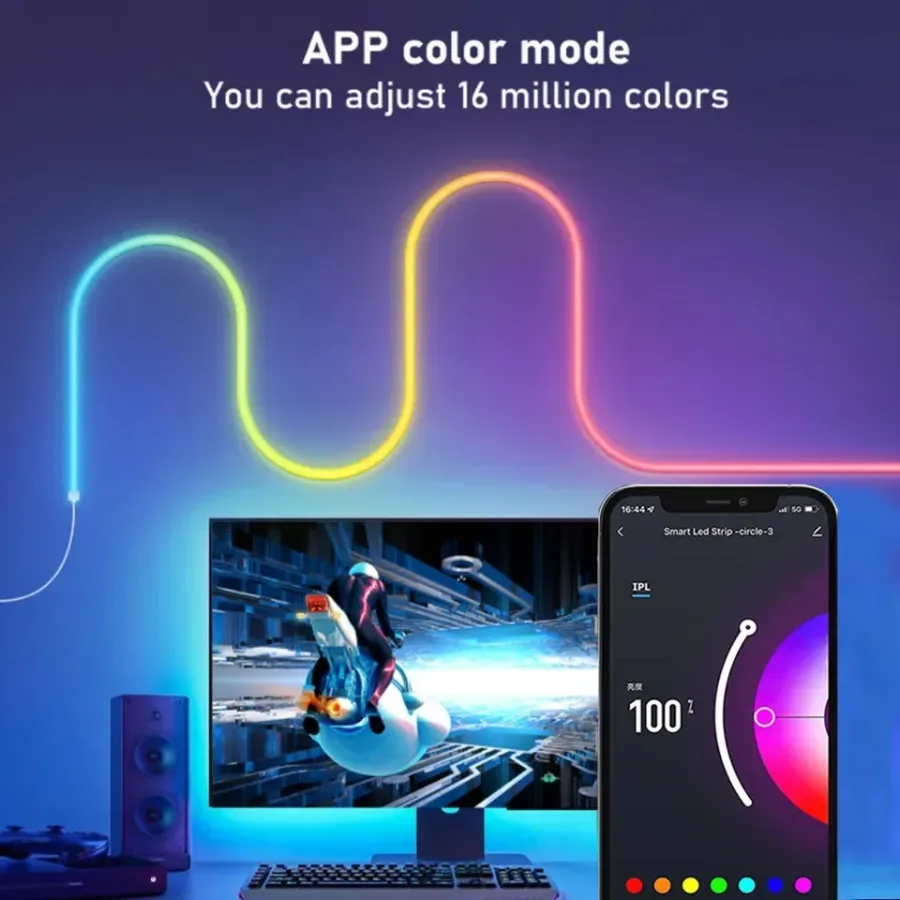 ANDOWL Rgb Neon rope strip lightS 5 METER — photo 3