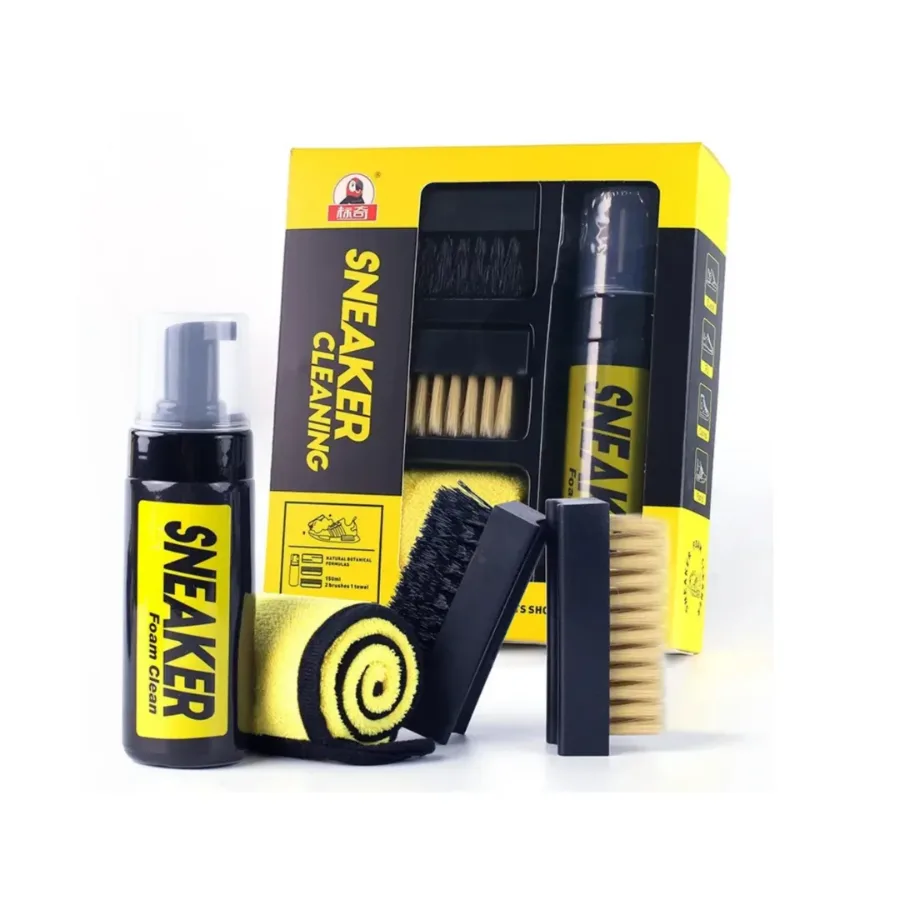 Shoe Cleaner Kit, Foam Sneaker Cleaner With Shoe Brush