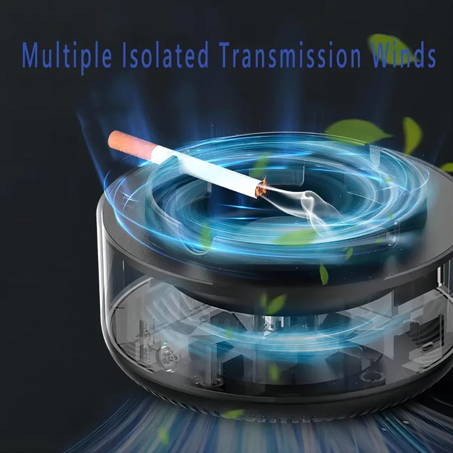 Smokeless Ashtray for Cigarettes Indoor, 2-in-1 With Air Purifier Multifunctional Smokeless Ashtray — photo 3