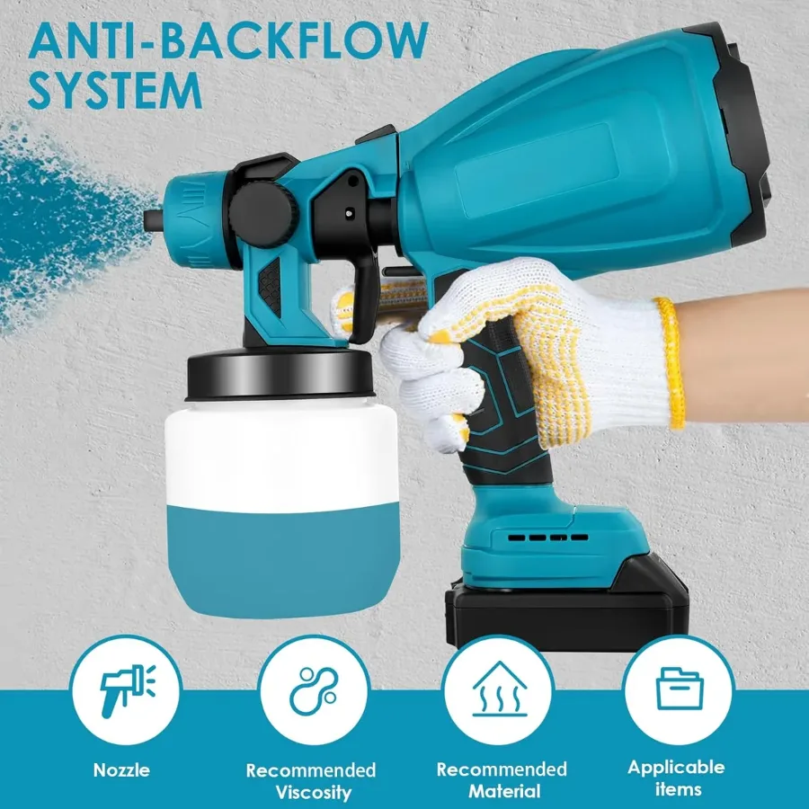 Cordless Paint Sprayer With 2 Battery β photo 2