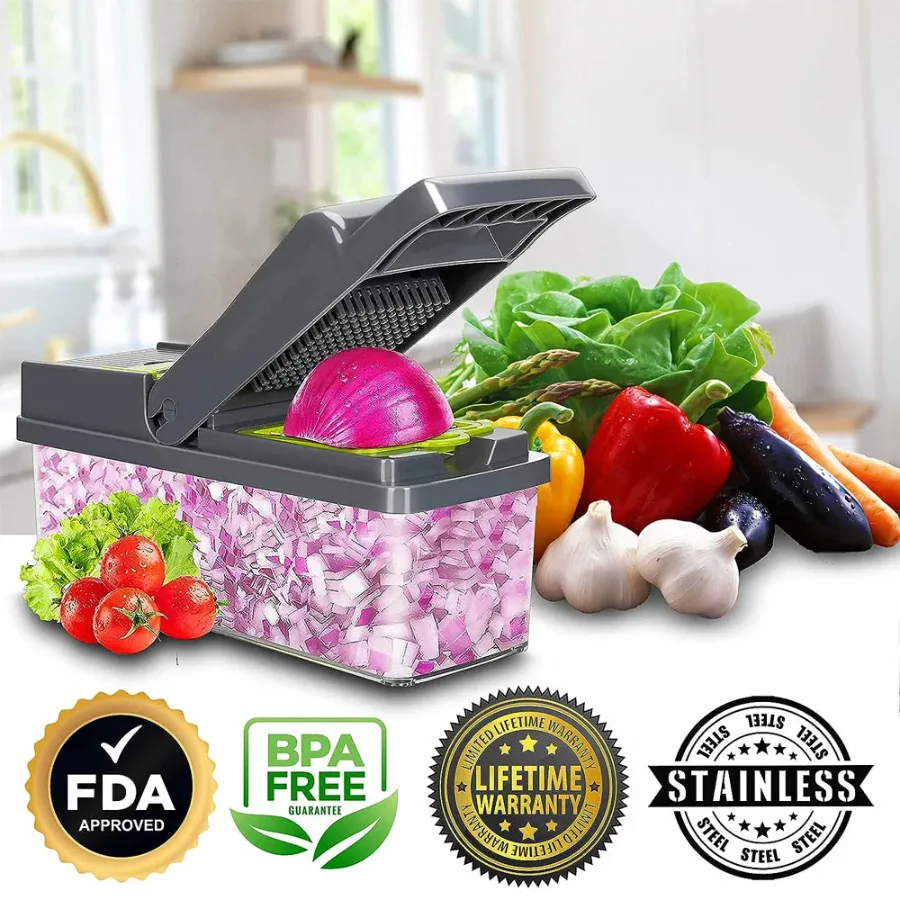 Multifunctional Vegetable Cutter Food Cutter Potato Cutter, Egg Separator Slicer — photo 8