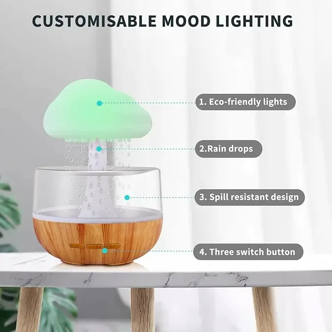 Rgb Raining Humidifier Rain Cloud β photo 2