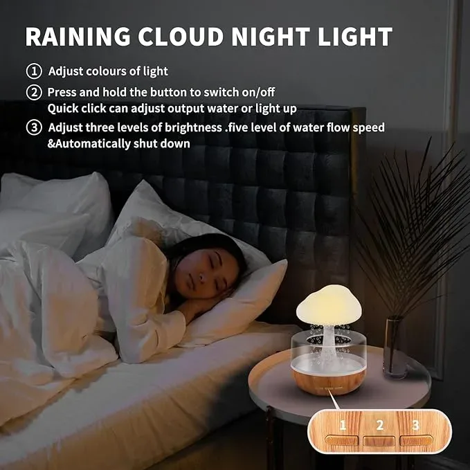 Rgb Raining Humidifier Rain Cloud β photo 3