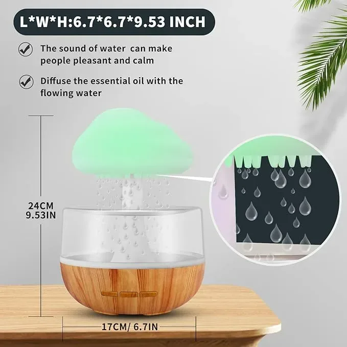 Rgb Raining Humidifier Rain Cloud — photo 5
