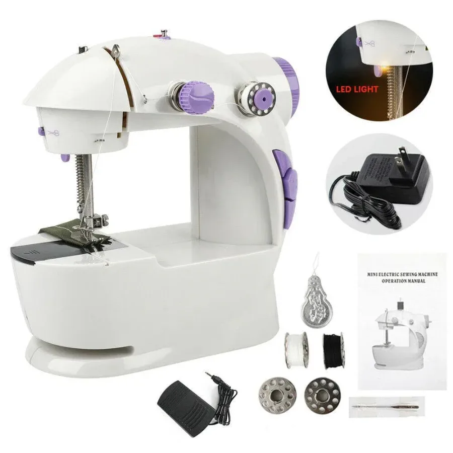 Portable Mini Sewing Machine with LED Light and Foot Pedal β photo 2