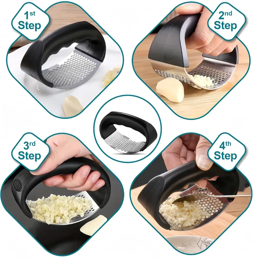 Garlic Press Garlic Crusher Kitchen Garlic Rocker — photo 6