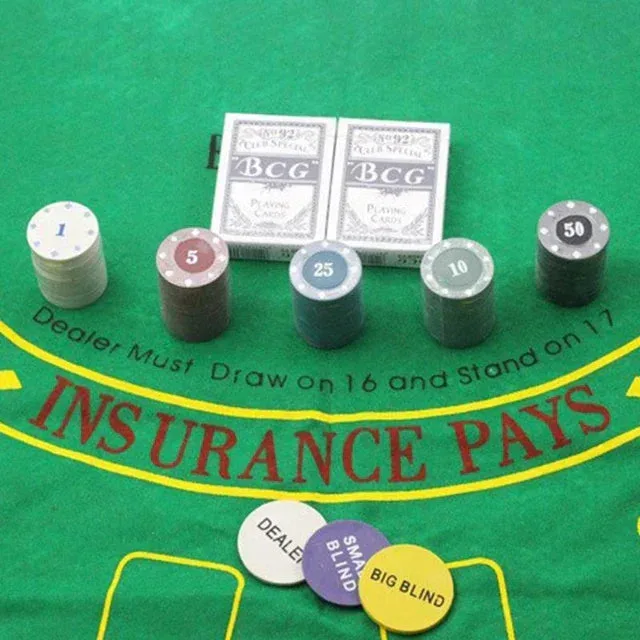 Texas Hold'em Poker Set 200 Pcs with Mat — photo 4