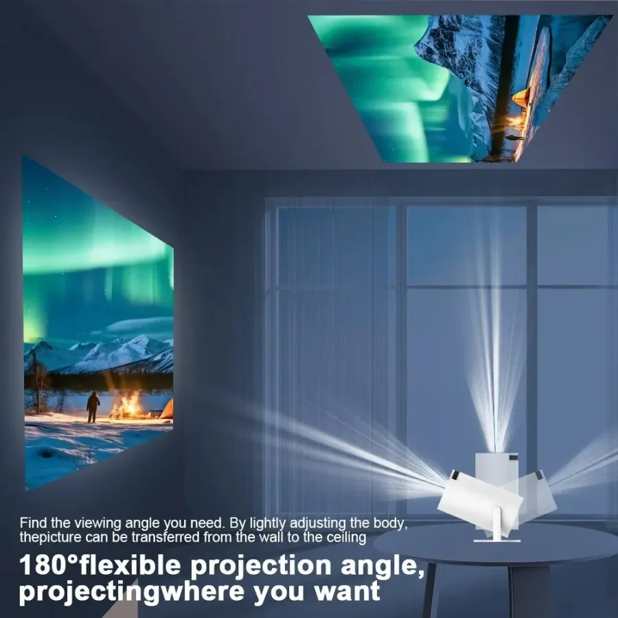 4K Mini Projector HY300: Full HD Home Theater, 4K Android Smart Bluetooth WiFi TV Projector β photo 2