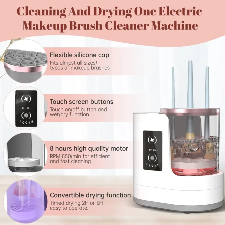 3 in 1 Portable USB Make up Brush Cleaner & Dryer & Holder β photo 2