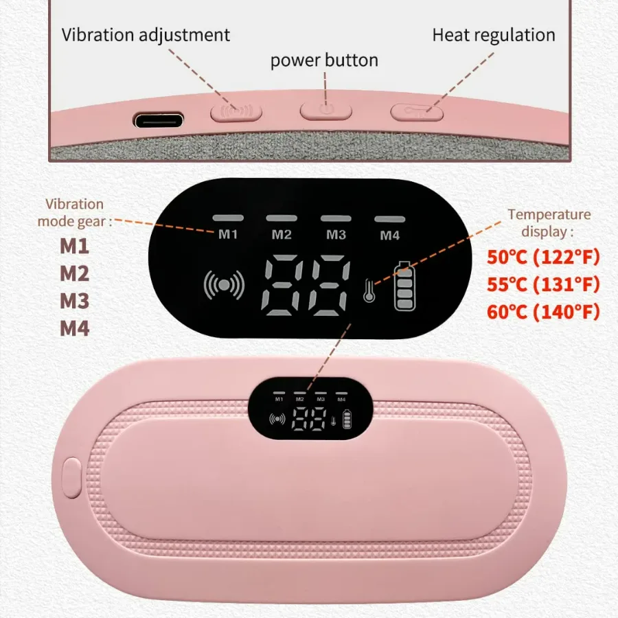 Portable Cordless Heating Pad for Menstrual Cramps Relief for Stomach Period β photo 5