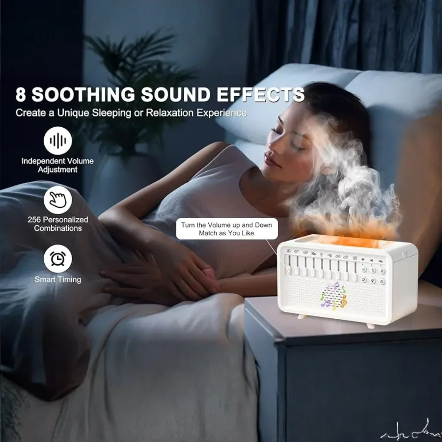 4 in 1 White Noise Sound Machine Humidifier Diffuser — photo 3