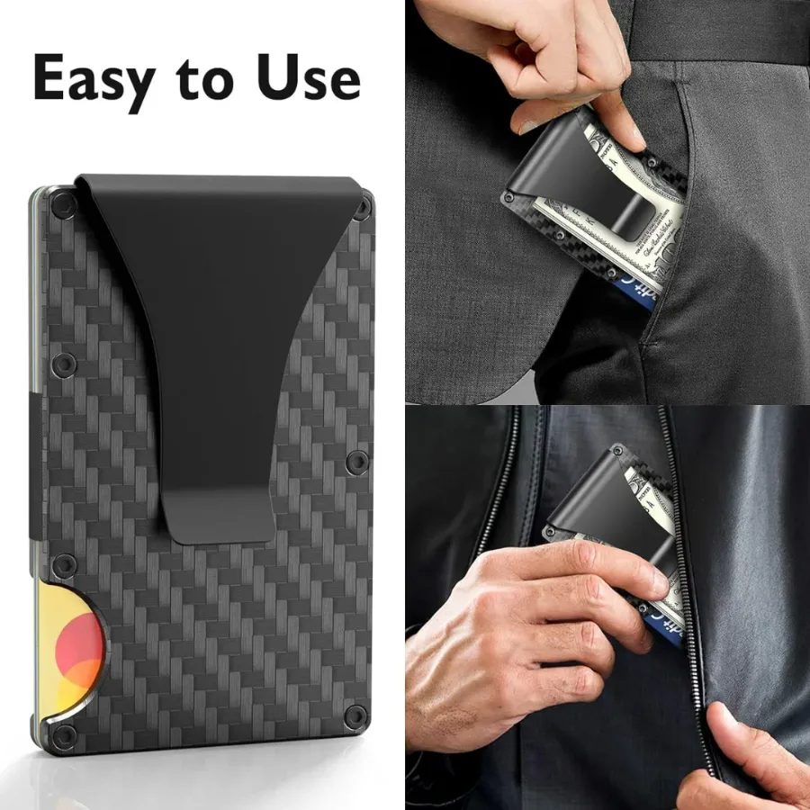 Carbon Fiber Wallet,Minimalist Slim Wallet β photo 3