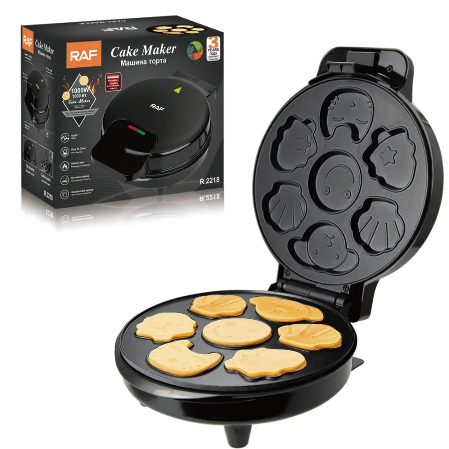 RAF 1000W Electric Cake Maker Multi Shape Cookie Maker β photo 2