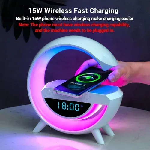 15W Lamp Speaker & Wireless Charger 1500mAh Rechargeable — photo 2