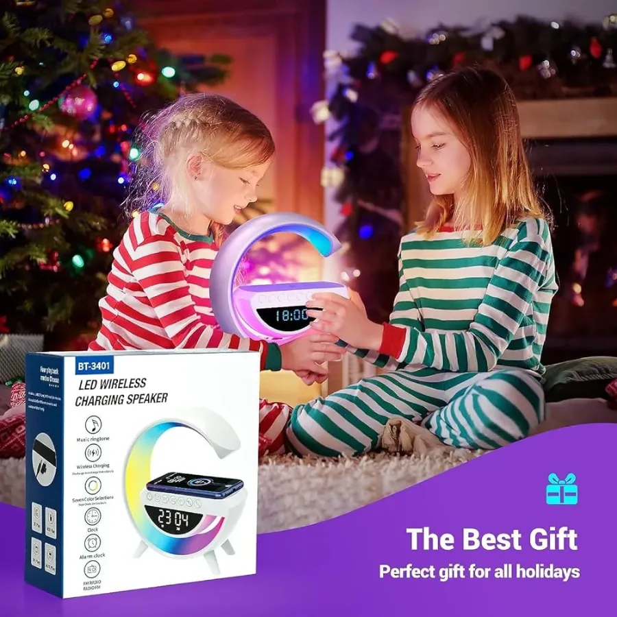 15W Lamp Speaker & Wireless Charger 1500mAh Rechargeable — photo 5