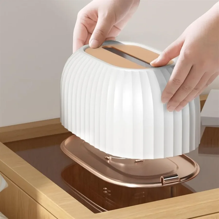 Automatic Lifting Tissue Box Napkin Storage Organizer — photo 3