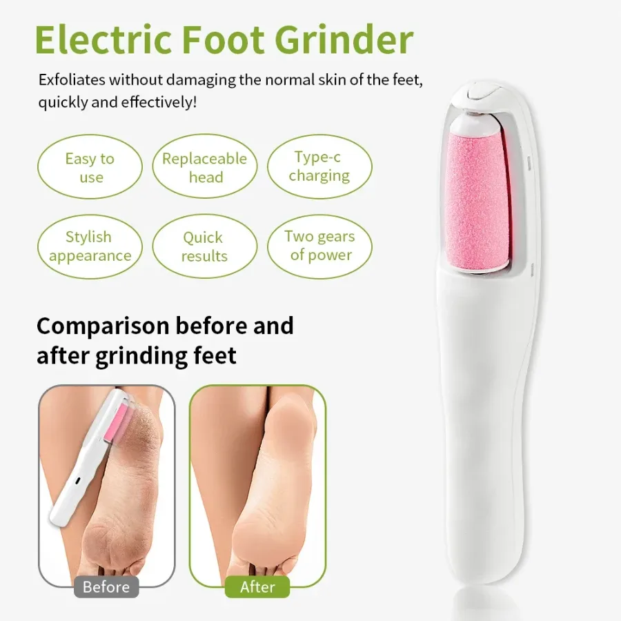 Electric Callus Remover & Pedicure Kit – Foot Grinder, File & DeadSkin & Hair Removal Tool — photo 2