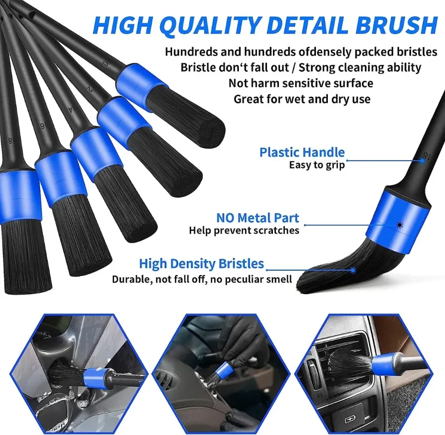 25PCS Professional Car Cleaning Kit – Interior & Exterior Cleaning Set — photo 4