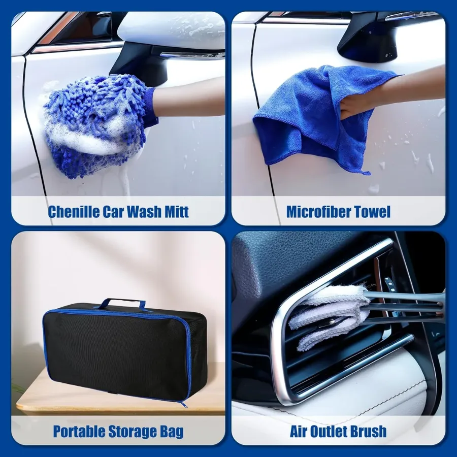 25PCS Professional Car Cleaning Kit – Interior & Exterior Cleaning Set — photo 5