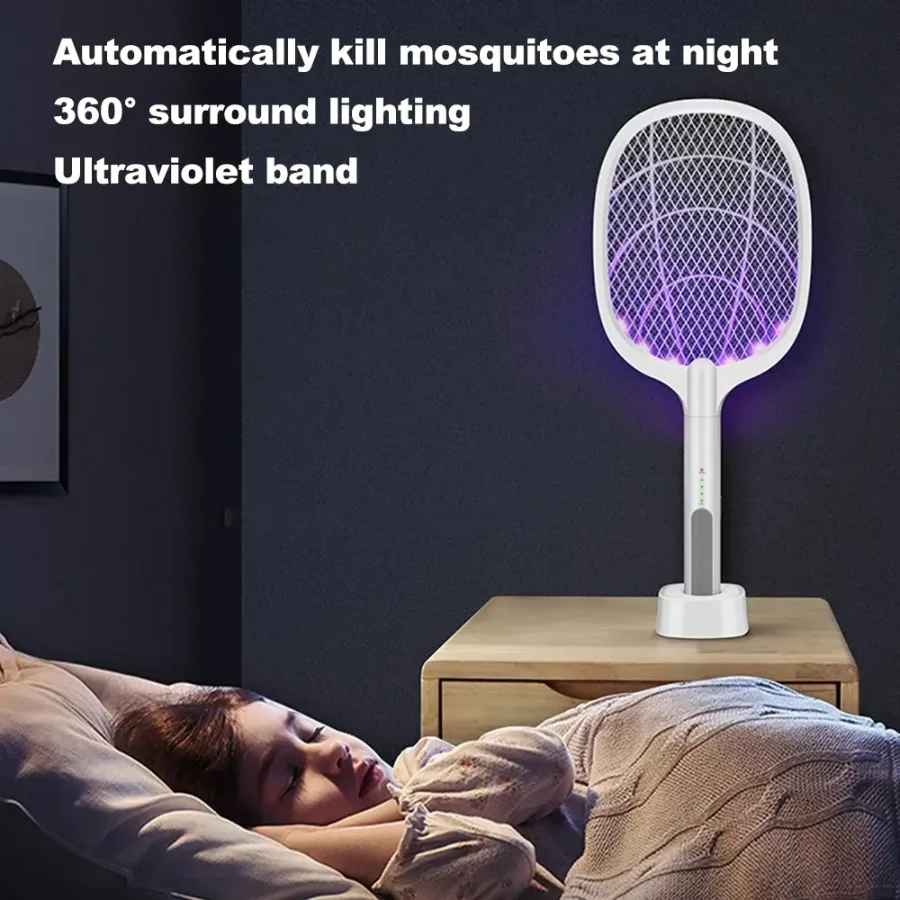 USB Rechargeable Electric Mosquito Swatter & Lamp – Fly Zapper — photo 2
