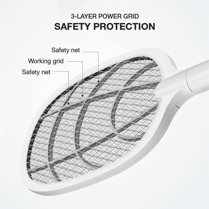 USB Rechargeable Electric Mosquito Swatter & Lamp – Fly Zapper — photo 8