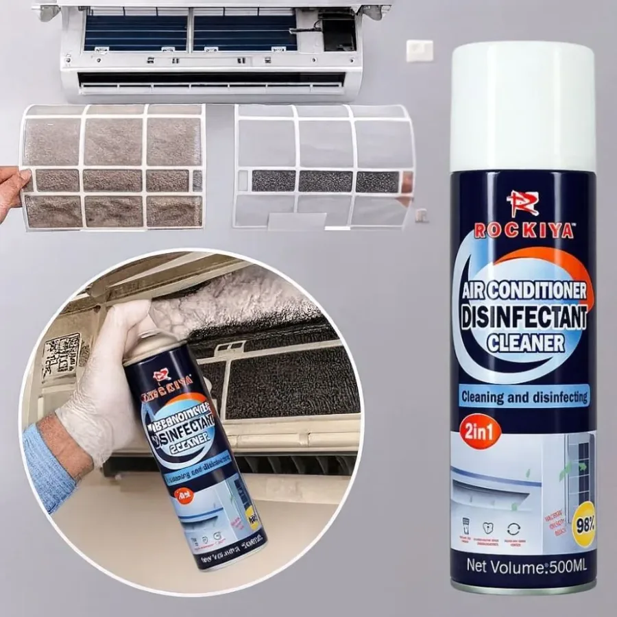 ROCKIYA 2in1 Air Conditioner Cleaning & Disinfection Spray – 500ml