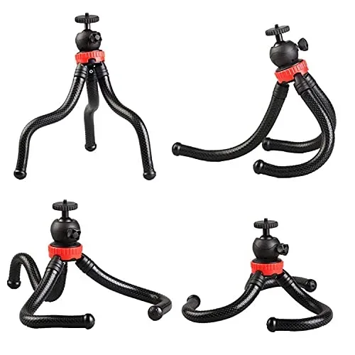 Flexible Octopus Tripod for Phone & Camera – Mini Tripod Travel Stand with Phone Clip Mount — photo 7
