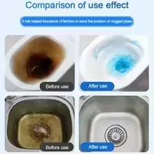 Powerful Drain Cleaner Powder – Sink & Toilet Unblocker, Pipe Dredging Agent, Odor Eliminator for Kitchen & Bathroom — photo 4