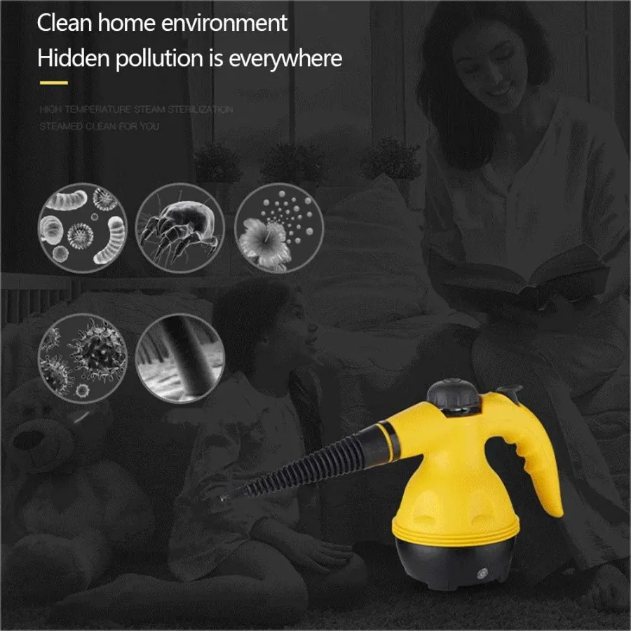 High Pressure Steam Cleaner – 1000W Handheld Steam Cleaning Machine with 9 Accessories for Kitchen, Bathroom, Furniture & Car Detailing — photo 3