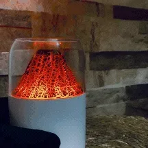 Mini Volcano Cool Mist Humidifier – 300ml Air Moisturizer with LED — photo 2