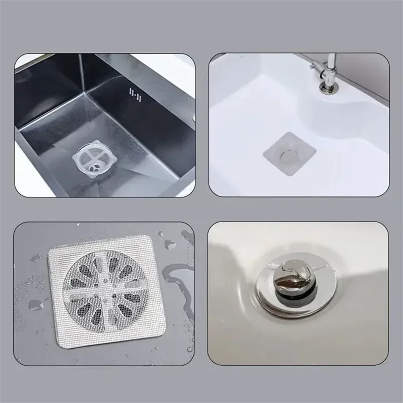 Set of 10 Anti-Clog Mesh Drain Filter – Hair & Insect Resistant Bathroom Screen — photo 6