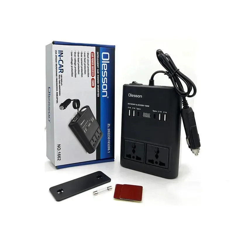 150W Car Power Inverter – DC 12V/24V to AC 220V Converter for Vehicle — photo 6
