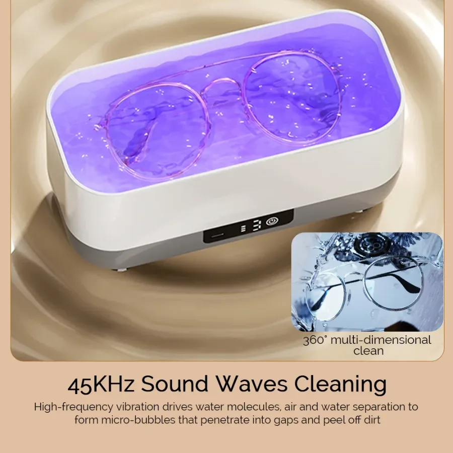 Ultrasonic Jewelry & Eyeglass Cleaner – High-Frequency Cleaning Bath for Jewelry, Makeup Brushes — photo 3