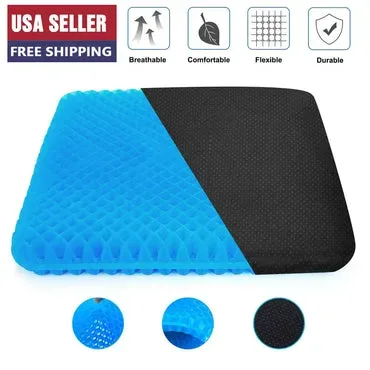Silicone Gel Honeycomb Cushion pillow with Non-Slip Cover – Soft, Breathable Support for Home, Office, Car & Wheelchair — photo 3