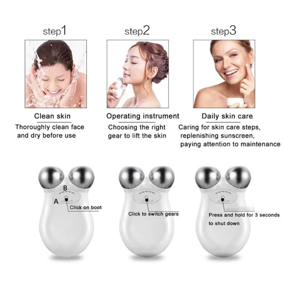 Mini Facial Toning Device – Microcurrent Wrinkle Reducer & Skin Lifting Tool — photo 5