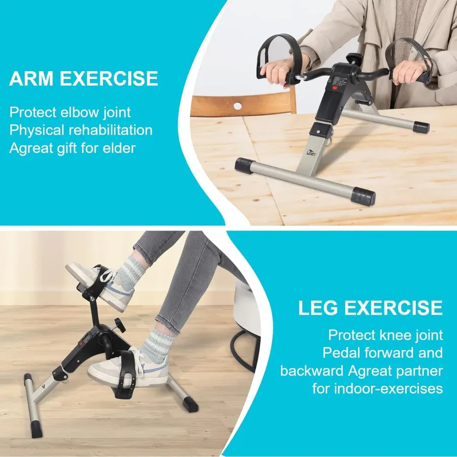 Sport Foldable Pedal Exerciser, Stationary Under Desk Exercise Equipment Arm/Leg/Foot Peddler Exercise — photo 6
