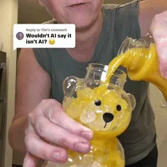 Bear Glass Cup with Straw (600ml) β photo 2