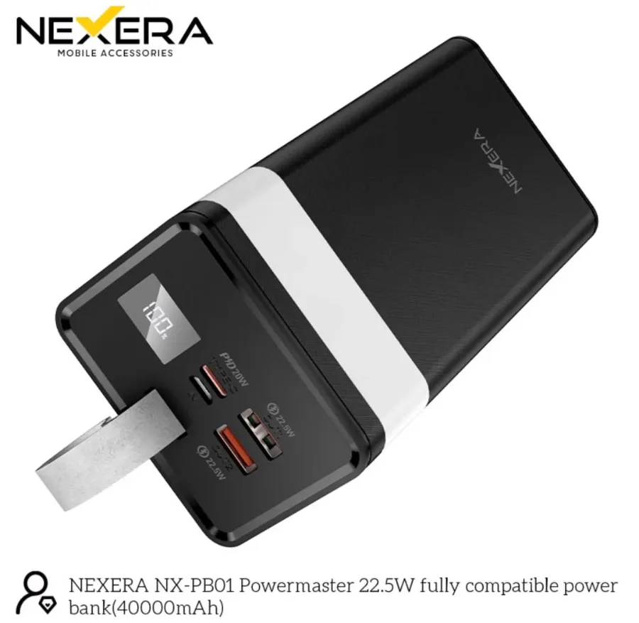 40000MAH 3 Outputs Power Bank With LED Lighting NX-PB01 β photo 3