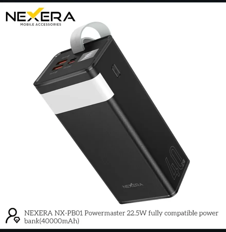 40000MAH 3 Outputs Power Bank With LED Lighting NX-PB01 β photo 6