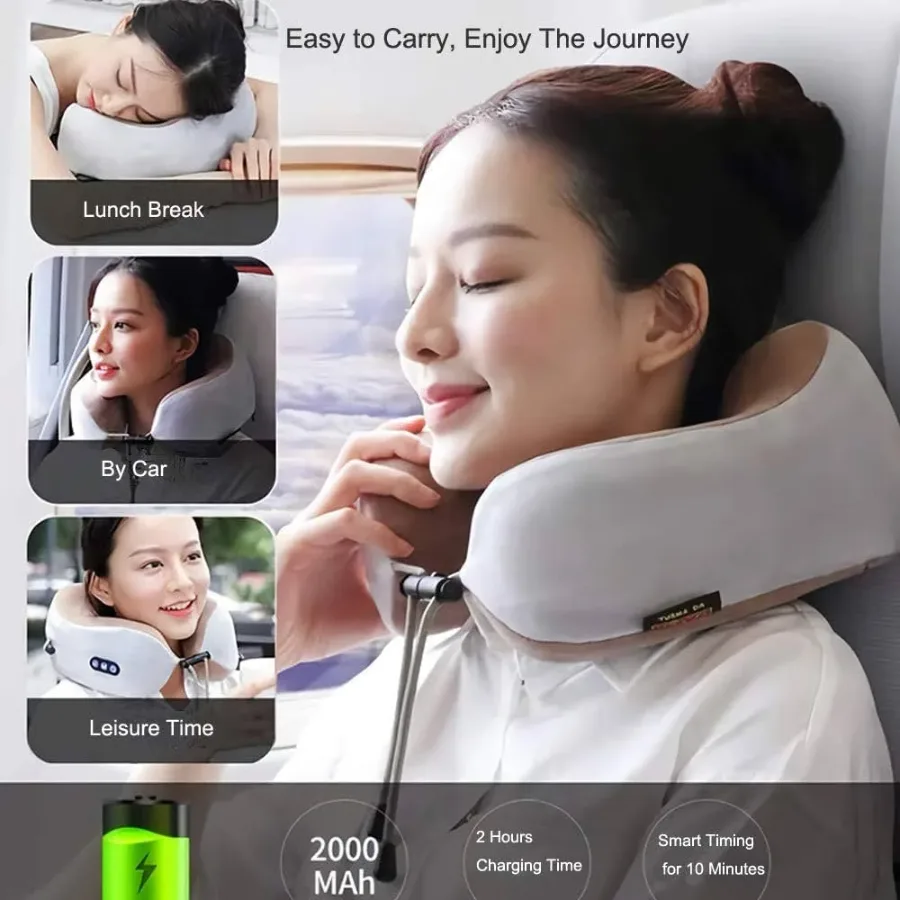 U-Shaped Neck Massager Travel Pillow — photo 2