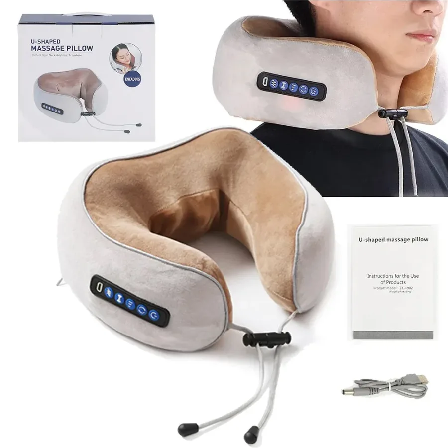 U-Shaped Neck Massager Travel Pillow β photo 4
