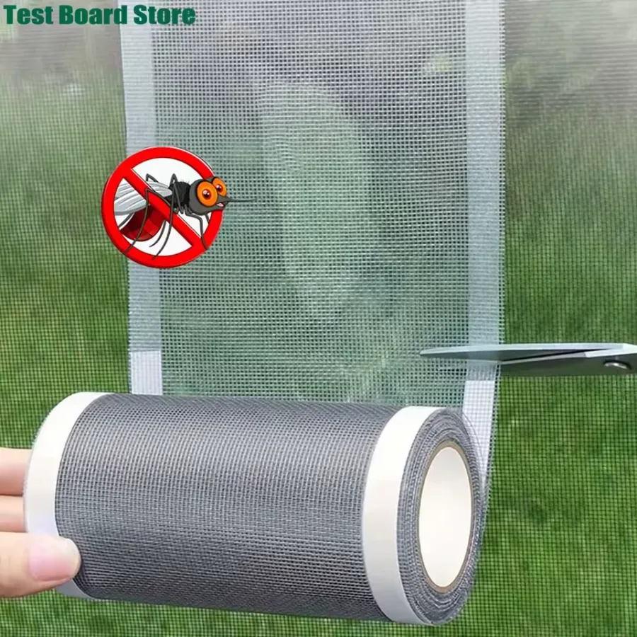 1 Roll Net tape Self-Adhesive Plastic Screen Repair Tape 4.7" x 157" - For Windows, Door Screens, Non-Waterproofing, and Mosquito Net Repair