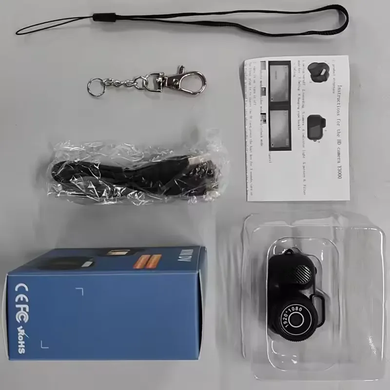 Mini Keychain Camera, 8MP, Supports SD Card Images, with Screen, Mini Digital Body Camera β photo 6