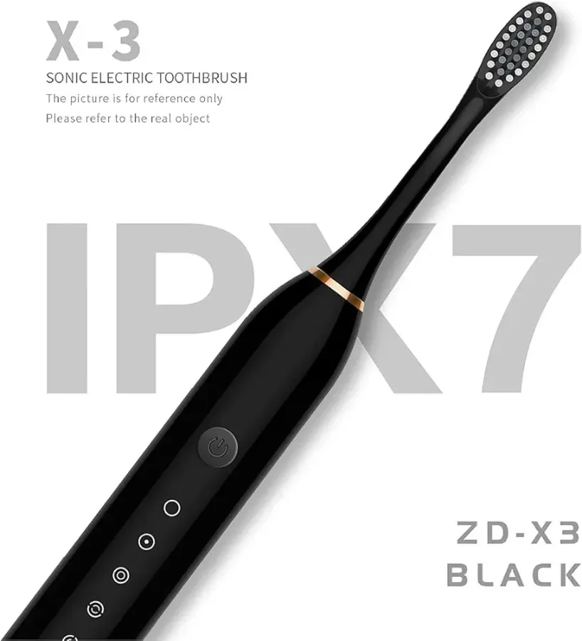 Sonic Electric Toothbrush, USB Rechargeable with 3 Brush Heads & 6 Modes | IPX7 Waterproof for Adults and Kids — photo 3