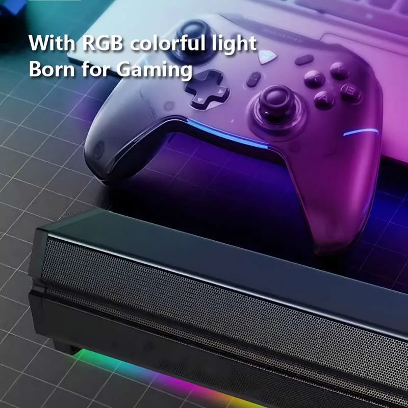 Kisonli LED-802 RGB Wireless Bluetooth Speaker 5.3 Retro Sound bar β photo 3