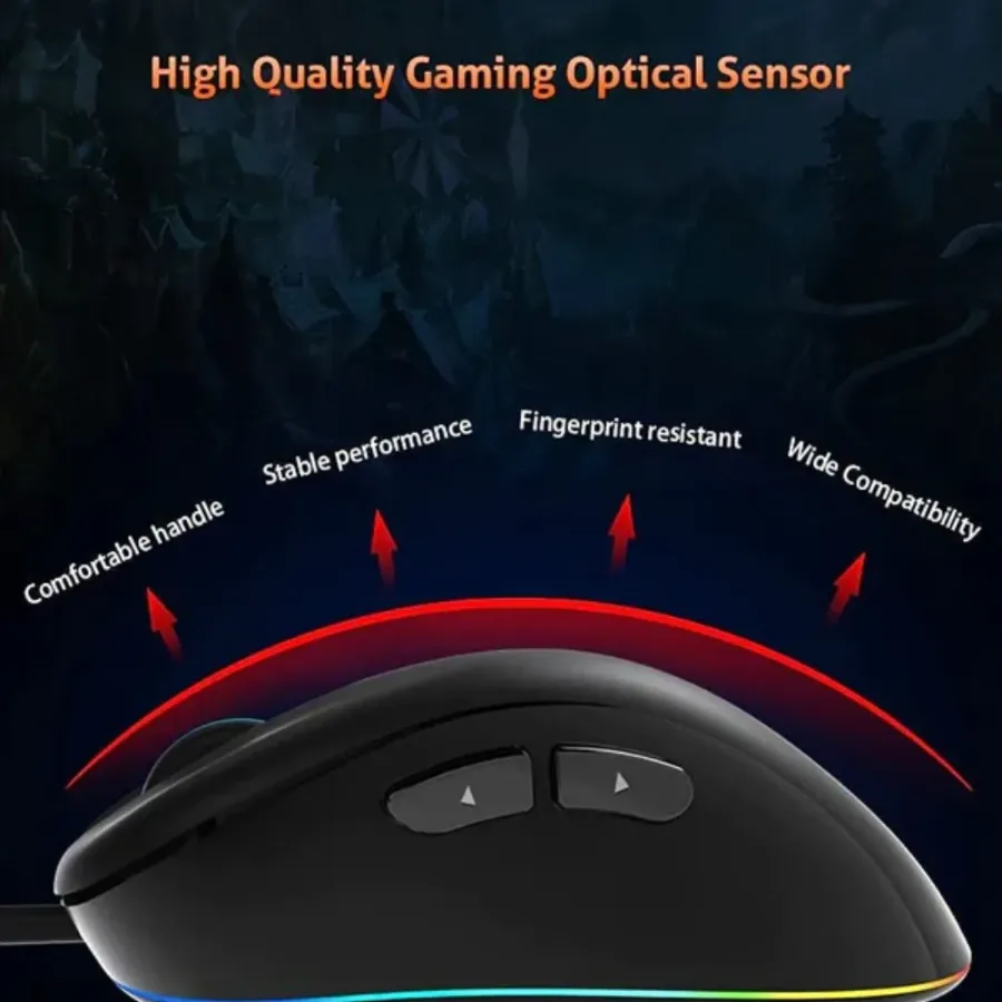 MeeTion GM19 Usb Wired Optical Gaming Mouse With Fcc Standards — photo 4