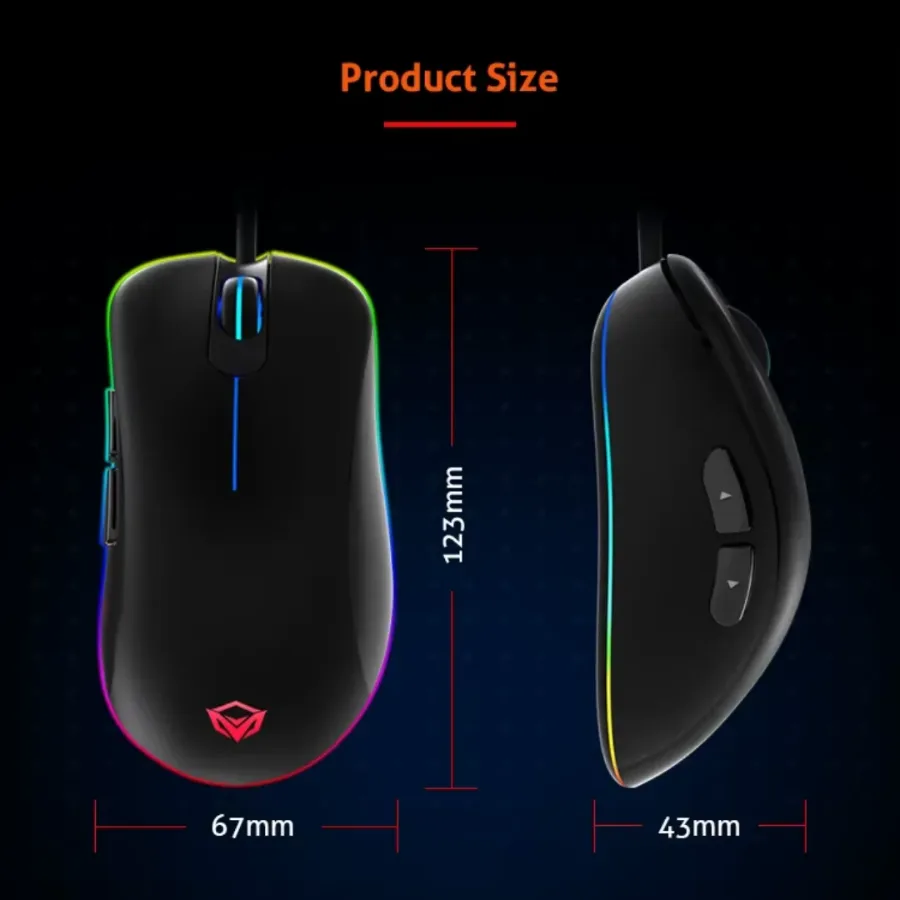MeeTion GM19 Usb Wired Optical Gaming Mouse With Fcc Standards β photo 10