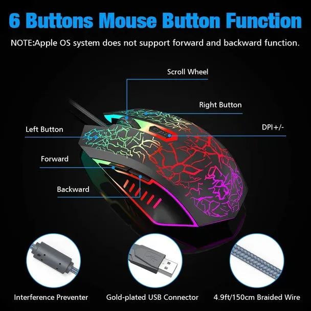 MEETION M930 Gaming Mouse Wired With RGB Chroma Backlit — photo 3