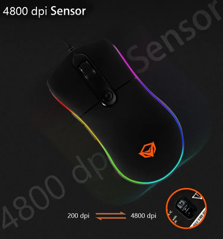 MEETION GM20 Optical Silent Wired Gaming Mouse β photo 7