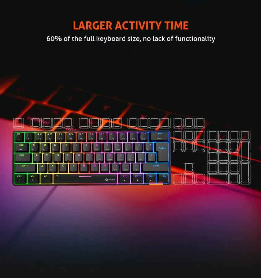 MEETION RGB Wired Mechanical Keyboard HESTIA - Black | MK005 — photo 2
